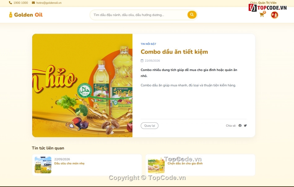 bán web,web bán dầu gội,web bán dầu ăn